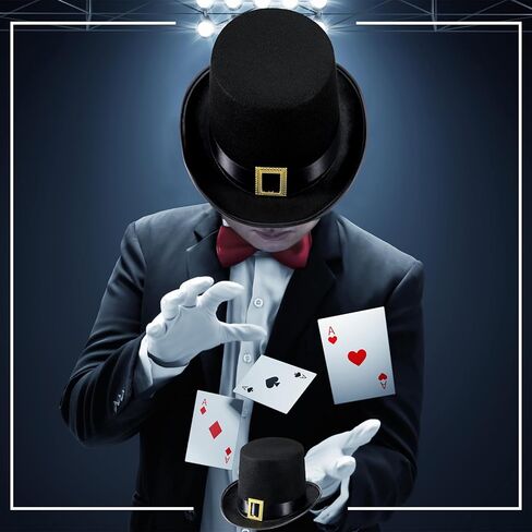 Hoosige 12 Pcs Black Pilgrim Hat for Men Thanksgiving Novelty Top Hats Cosplay Costume for Adult Man Women Holiday Halloween in Kuwait