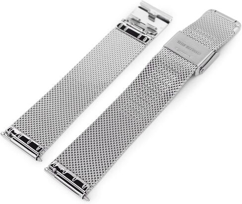 20 مم سريعة الإصدار الكلاسيكية سوبر غرامة شبكة ساعة ميلانو الفرقة مصقول in Kuwait