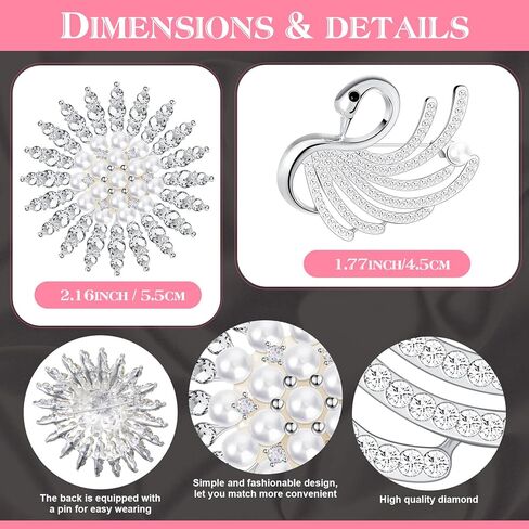 1920s Faux Fur Wrap Shawl Women's Fur Cloak Cape Shawl Luxury Bridal Faux Fur Cape Faux Fur Cloak, Pearl Rhinestone Brooches in Kuwait