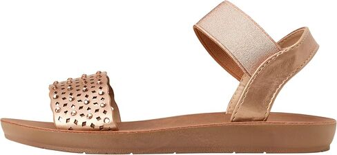 صنادل ADRIENNE VITTADINI للفتيات - صنادل مرصعة بأشرطة مع حزام كاحل مرن (طفل صغير/طفل صغير) in Kuwait