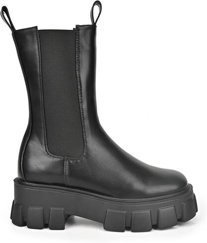 حذاء بوت نسائي من READYSALTED بمنتصف الساق ذو نعل سميك وعالي الكاحل (ROTA) in Kuwait