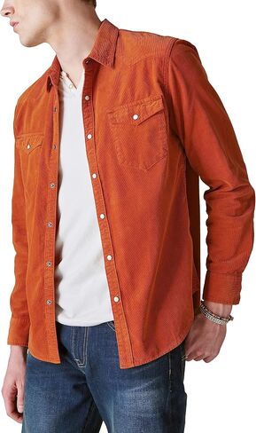 قميص رجالي من Lucky Brand ذو أكمام طويلة غربي in Kuwait