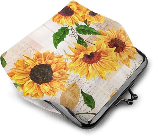 محفظة نقود معدنية للنساء من بيست فيري تيل زجاج، حقيبة تغيير صغيرة مع مشبك إغلاق بقفل قبلة للفتاة in Kuwait