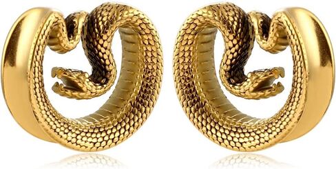 casvort 2 قطع 8mm-25mm هيبوالرجينيك 316 الفولاذ المقاوم للصدأ ثعبان خمر السرج المقابس الوزن الشماعات الأذن مقاييس الأنفاق ثقب المتوسع نقالات مجوهرات الجسم الساخن in Kuwait
