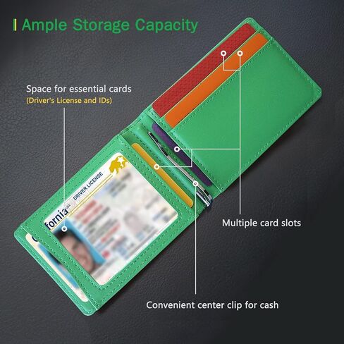 محفظة STAREpublic فائقة النعومة من ألياف الكربون RFID، محفظة نحيفة وآمنة وأنيقة للرجال مع مشبك نقود in Kuwait