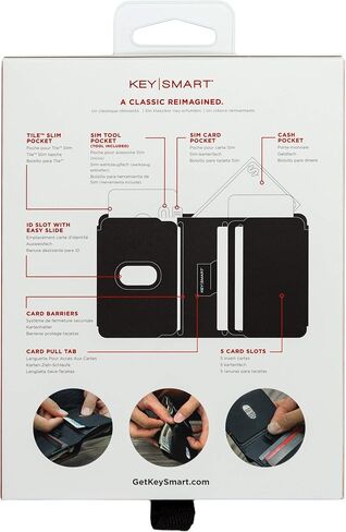 كي سمارت محفظة ثنائية الطي, أسود, محفظة رفيعة in Kuwait