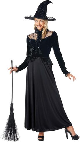 مجموعة أزياء Moonlight Witch Dress التنكرية من JUST FOR PARTY، تصميم دانتيل، للهالوين، in Kuwait