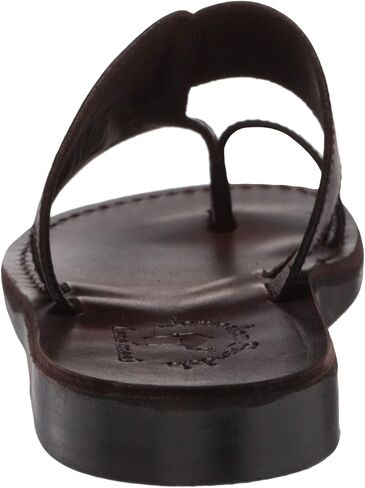 صنادل القدس بيتر - صندل بحزام من الجلد لأصابع القدم - بني in Kuwait