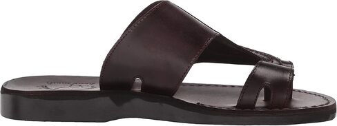 صنادل القدس بيتر - صندل بحزام من الجلد لأصابع القدم - بني in Kuwait