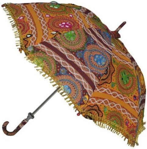 مظلات عصرية عصرية من القطن متعددة الألوان مطرزة يدويًا للرجال من Rajasthali مجموعة من 10 قطع in Kuwait