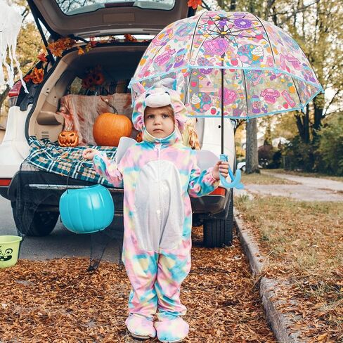 Silkfly 6 Pack Umbrella Kids Clear Bubble Umbrella for Rain Safety Dome Windproof Umbrella Cute Unicorn Bubble Umbrella for Children Toddler Kids Boys and Girls in Saudi Arabia