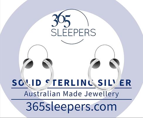 365 SLEEPERS من الفضة الاسترلينية بمفصلات للجنسين أقراط نائمة للأنف مصنوعة يدويًا في أستراليا خالية من النيكل ولا تسبب الحساسية 8 مم - 14 مم in Saudi Arabia
