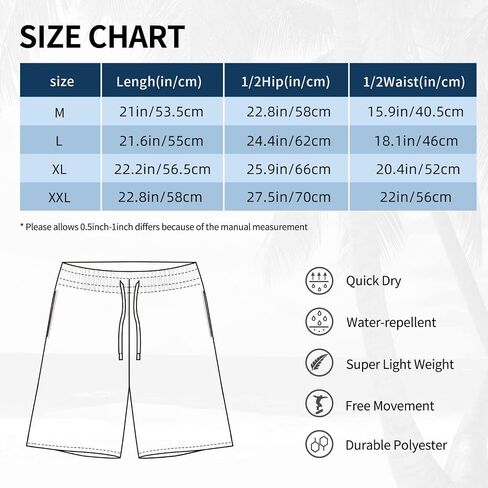 HPOPLACE Men's Swim Trunks Black Bandanas Quick Dry Beach Short Swimwear Bathing Suits in Saudi Arabia