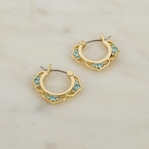 أقراط اوريغامي بومة ديزني علاء الدين برينسيس ياسمين صغيرة مع كريستالات مائية، رائعة وخفيفة الوزن، ذهبي in Kuwait