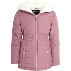 معطف متوسط ​​الوزن للفتيات من Limited Too - سترة أنوراك مبطنة بفرو الشيربا الصناعي (الحجم: 7-16) in Kuwait