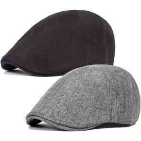 Qunson Men's Duckbill Ivy Newsboy Cap Scally Hat