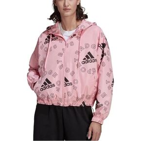 adidas Women's Essentials Logo All Over Print Loose Fit Windbreaker in Saudi Arabia