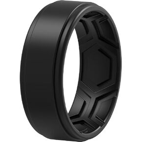 حلقات سيليكون ThunderFit للرجال - 7 حلقات / 4 حلقات / حلقة واحدة - تصميم منقوش مسامي حافة خطوة أنيقة عرض 8 مم - سمك 2.2 مم in Saudi Arabia