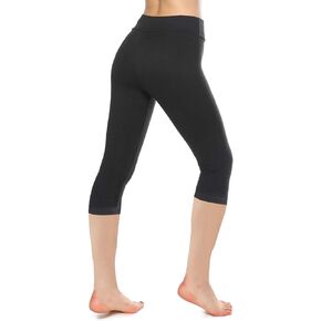 بنطال كابري ناعم من KT للنساء - بنطال كابري عالي الخصر مع جيوب - مقاس عادي وكبير - أكثر من 10 ألوان in Kuwait