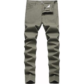 NOVOCCT Boys’ Dress Pants - School Uniform Pants for Boys - Skinny Fit Plaid Chino Pants Stretch Fashion Comfy Kids Pants