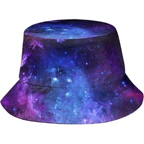 قبعة جالاكسي ستار دلو قبعات صيفية قابلة للتعبئة لصياد السمك للجنسين والنساء والرجال والمراهقين in Kuwait