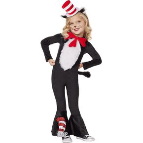 Spirit Halloween Dr. Suess Toddler Cat in the Hat Costume | Officially Licensed | Group Costume | Classic Storybook Outfit in Saudi Arabia