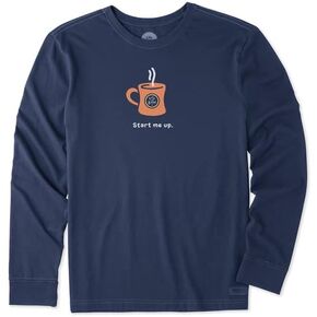 Men's Start Me Up Long Sleeve Crusher Tee in Saudi Arabia