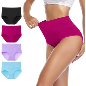 Eiggam High Waisted Underwear for Women, C-section Postpartum Tummy Control Panties Soft Stretch Underwear Women Pack in Saudi Arabia