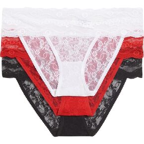 b.tempt'd Women's Lace Kiss Bikini Panty 3 Pack