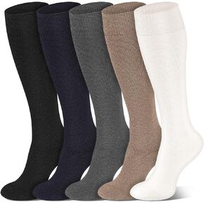 FuelMeFoot Warm Knee High Socks For Men - Thermal Cotton Socks For Hiking, Work, Winter, Gifts in Kuwait