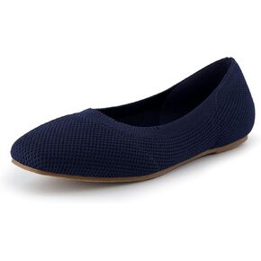 CUSHIONAIRE Women's Selfie Knit Flat with +Memory Foam and Wide Widths Available in Kuwait