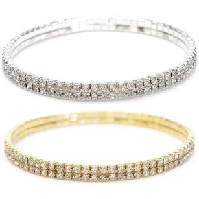 shuning Sexy Anklets for Women Crystal Rhinestone Stretch Tennis Ankle Elastic Bracelet in Kuwait