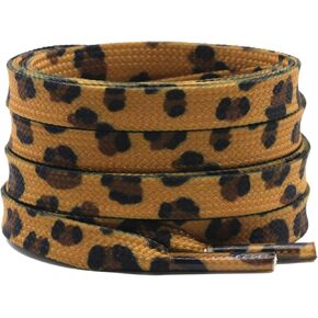 DELELE Animal Print Flat Shoelaces: Colored Pattern Sneakers Shoe Laces 2 Pair in Saudi Arabia