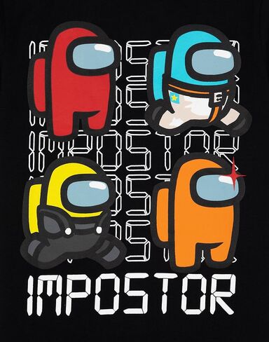 تي شيرت للأولاد من بين الولايات المتحدة للأطفال، قميص أسود بأكمام قصيرة in Kuwait