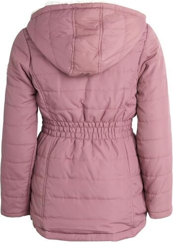 معطف متوسط ​​الوزن للفتيات من Limited Too - سترة أنوراك مبطنة بفرو الشيربا الصناعي (الحجم: 7-16) in Kuwait