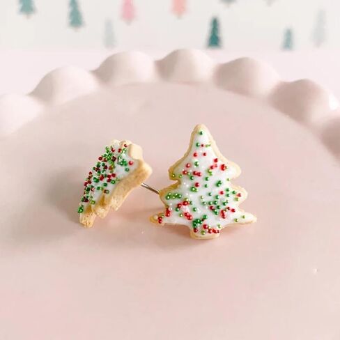 مضحك كعكة عيد الميلاد أزياء النساء الفتيات الأقراط، أقراط عيد الميلاد الملونة للنساء، عيد الميلاد قطرة تتدلى الأقراط، هدايا المجوهرات، صغيرة لطيف حلق شجرة عيد الميلاد، للنساء الفتيات in Saudi Arabia