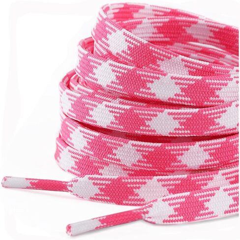 Stepace 2 Pairs Fashionable Double Layer 5/16" Flat Colored Shoe laces for Sneakers in Saudi Arabia
