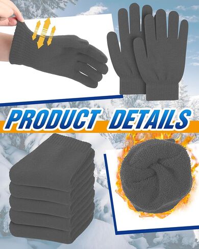 Unittype 48 Pack Unisex Thermal Winter Bulk 12 Cozy Beanies, 12 Neck Warmers, 12 Pairs Winter Gloves and 12 Pairs Warm Socks for Men Women Bundle Gift Set in Saudi Arabia