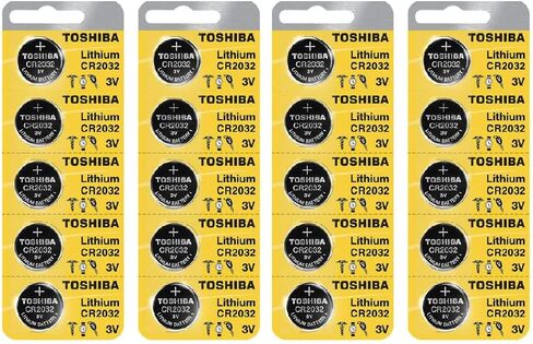 Toshiba CR2032 3 Volt Lithium Coin Battery (20 Batteries) in Saudi Arabia