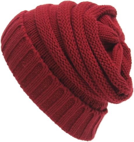 SVEN HOME Soft Slouchy Beanies Knit Warm Winter Unisex Cap Thick Women's Men Hat in Kuwait
