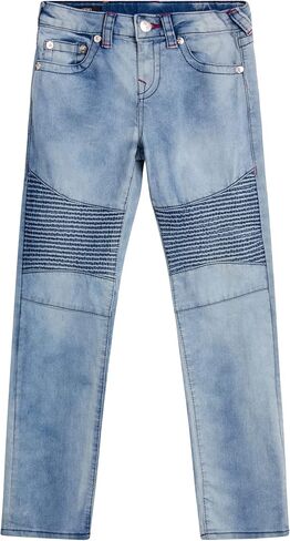 True Religion Boys' Jeans - Slim Fit Stretch Denim Moto Jeans for Boys (4-16) in Saudi Arabia