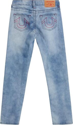 True Religion Boys' Jeans - Slim Fit Stretch Denim Moto Jeans for Boys (4-16) in Saudi Arabia