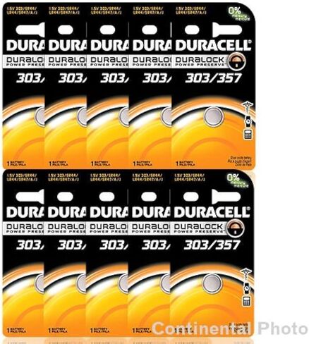 Duracell 20 357 303 A76 PX76 SR44W/SW LR44 AG13 Silver Oxide Battery in Saudi Arabia
