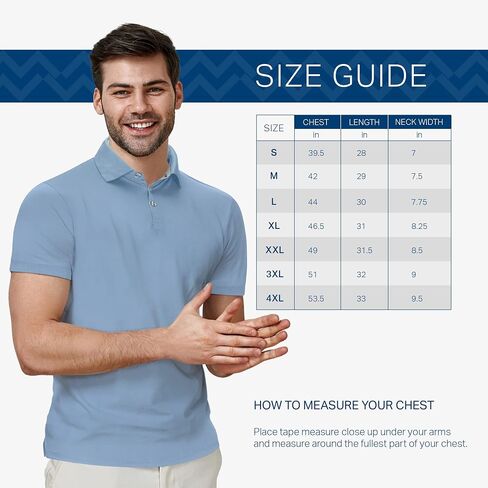 [3 Pack] Mio Marino Golf Polo Shirts for Men - Dry Fit - Ultra-Light Fabric in Kuwait