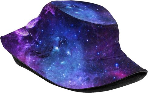 قبعة جالاكسي ستار دلو قبعات صيفية قابلة للتعبئة لصياد السمك للجنسين والنساء والرجال والمراهقين in Kuwait