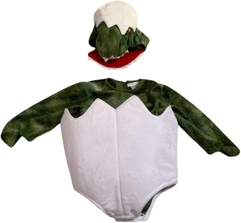 XIAXAIXU طفل 2 قطعة بيضة ديناصور هالوين زي بنين بنات كم طويل رومبير الكرتون حفلة تأثيري مجموعة in Kuwait