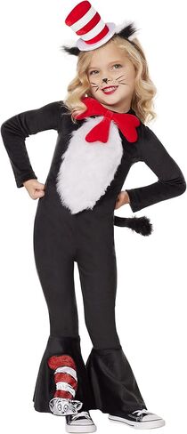 Spirit Halloween Dr. Suess Toddler Cat in the Hat Costume | Officially Licensed | Group Costume | Classic Storybook Outfit in Saudi Arabia