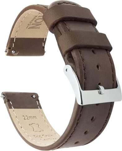 حزام بارتون سريع الفك - حزام ساعة من الجلد المحبب بافضل نوعية - خيارات العرض - 16 ملم، 18 ملم، 20 ملم، 22 ملم او 24 ملم in Kuwait