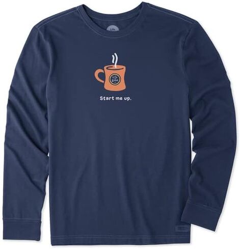 Men's Start Me Up Long Sleeve Crusher Tee in Saudi Arabia