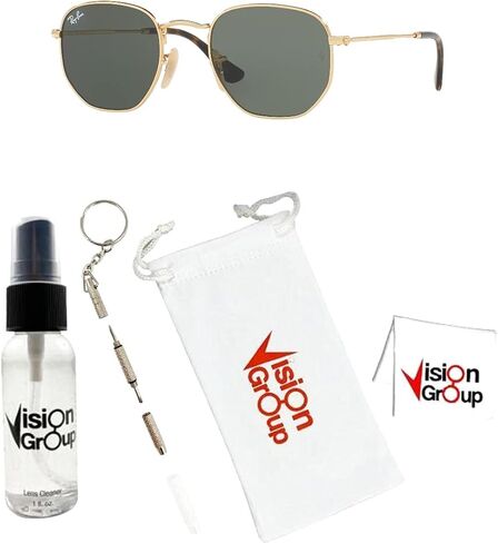 نظارات شمسية Ray-Ban RB3548N سداسية الشكل + مجموعة إكسسوارات Vision Group in Kuwait